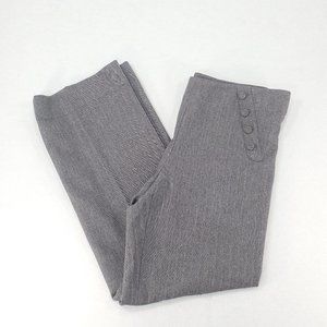 Sigrid Olsen High Rise Wide Leg Trousers Gray